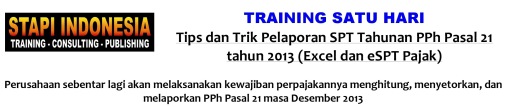 Training SPT Tahunan PPh Pasal 21 2013_1